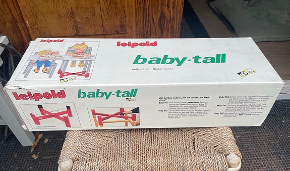 Leipold Baby-Tall syöttötuolin jalusta punainen