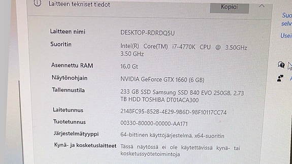 Hyvä kuntone kone