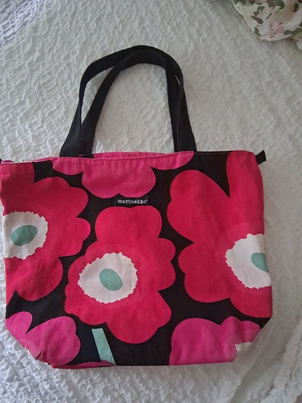 Marimekko unikko kassi/kankainen laukku