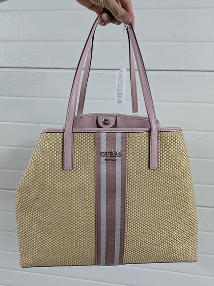 GUESS Vikky olkalaukku vaaleanpunainen/beige naiset