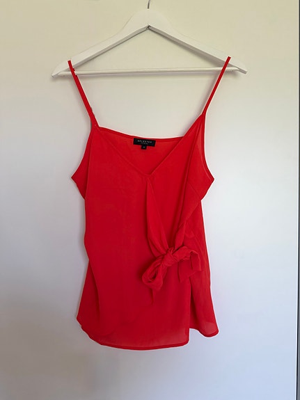 Selected Femme hihaton toppi koko 40 punainen