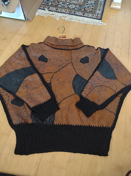 Vintage nahkapusero 1970 luvulta
