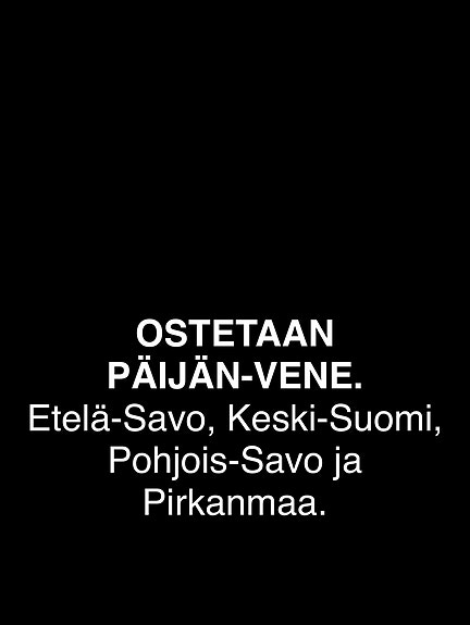 Ostetaan Päijän-vene