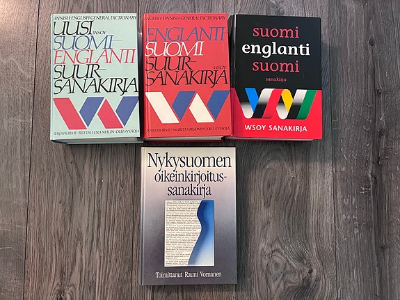Suomi–englanti sanakirjat ja Nykysuomen oikeinkirjoitussanakirja
