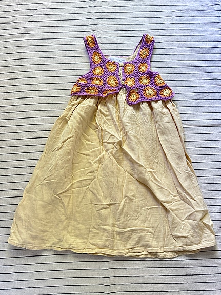 Zara virkattu mekko koko 116 tytölle