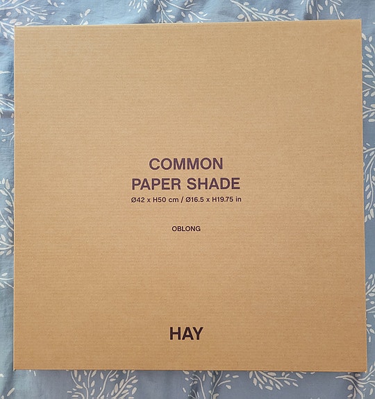 Paper lampshade for floor/table lamp