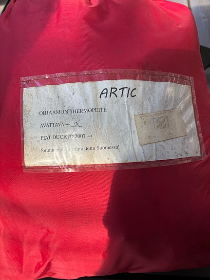 Artic ohjaamon thermopeite Fiat Ducato 2007–