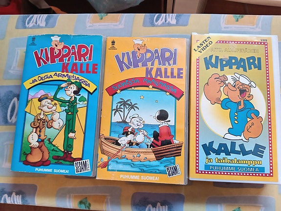 Kippari Kalle vhs videot