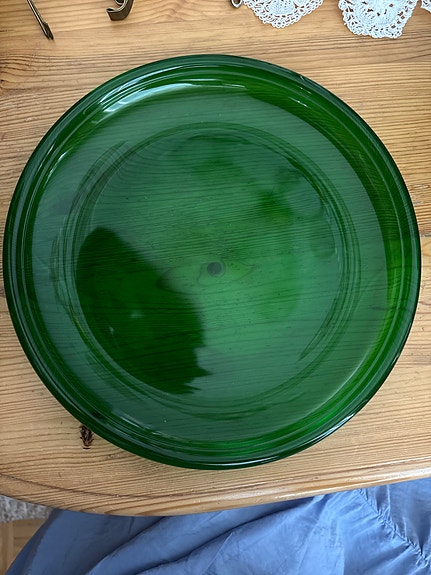 Iittala Luna vihreä lasilautanen
