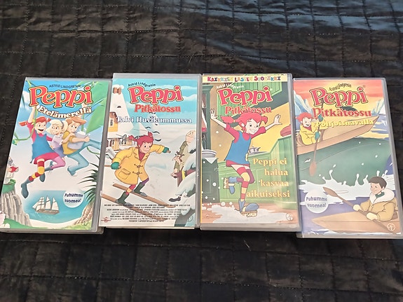 Peppi Pitkätossu vhs videot