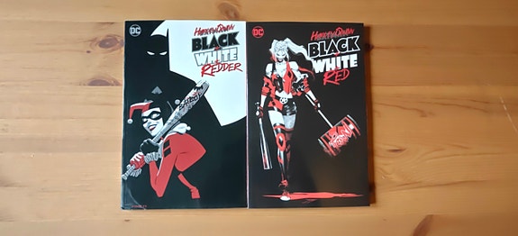Harley Quinn Black+White+Red ja Black+White+Redder