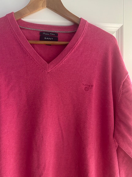 Pinkki Gantin naulepaita XXL