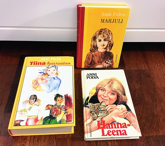 Tyttökirja 3x Tiina harrastaa + Hanna-Leena + Marjuli / Anni Polva