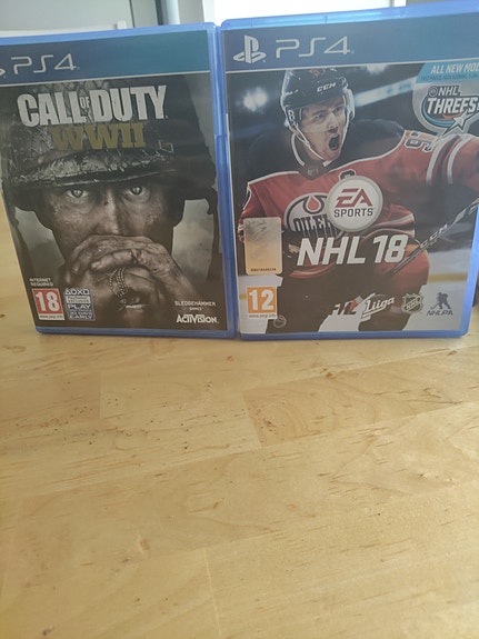 PlayStation 4 pelit Call of Duty WWII ja NHL 18