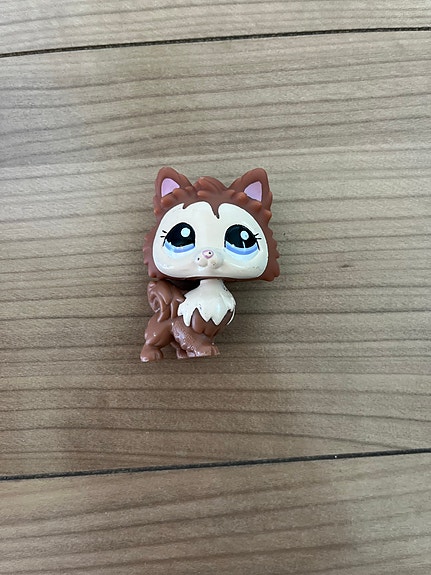 Littlest Pet Shop ruskea koira figuuri