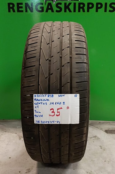 1kpl 235/55R18 Hankook Ventus S1 Evo 2 kesä 4mm