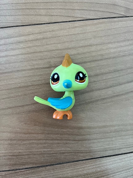 Littlest Pet Shop lintu figuuri vihreä