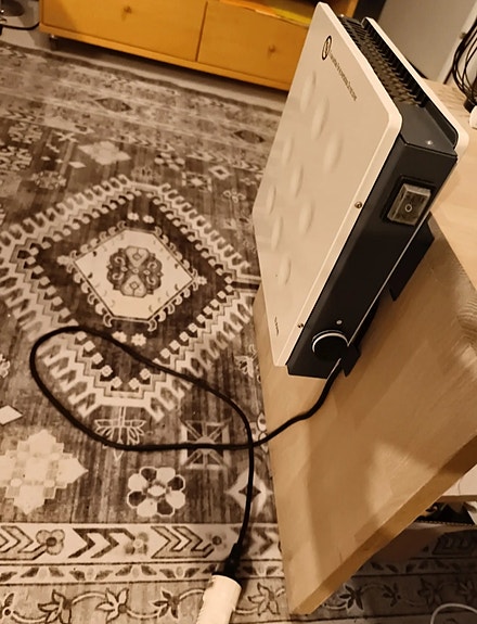 Patteri termostaatilla 600w