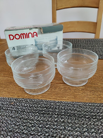 Domina Riihimäen lasi jälkiruokakulho