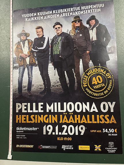 Pelle Miljoona Oy -keikkajuliste