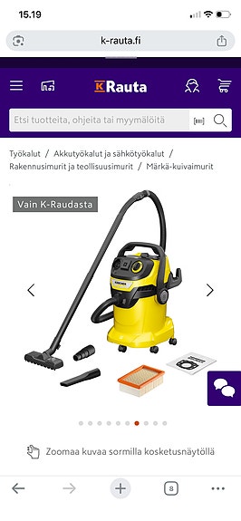 Märkä-kuivaimuri Kärcher