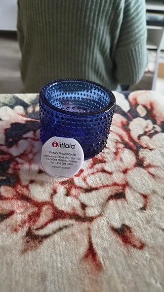 Iittala Kastehelmi tuikkukippo sininen