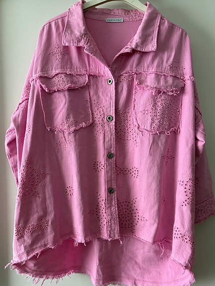 Farkkutakki pinkki XXL