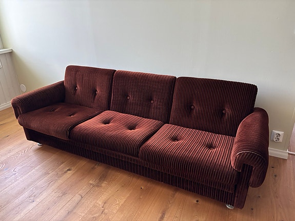 vintage vakosametti sohva / vuodesohva -60/-70-luvulta?