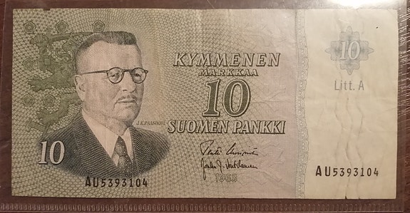 10 markan seteli 1963