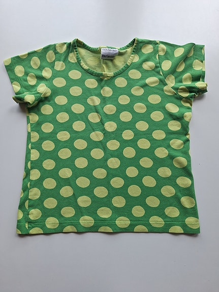 Marimekko vihreä pallo t-paita 120 cm