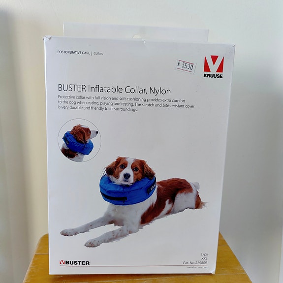 Käyttämätön BUSTER ilmatäytteinen koiran kauluri XXL