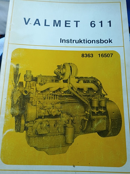 Valmet 611C,611CS,61 CSA käyttöohje kirja ruots kielinen