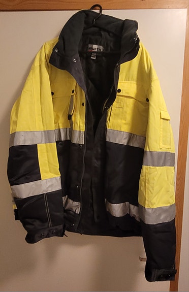KÄYTTÄMÄTÖN Würth huomiotalvipuku – Takki (XXXL) + Housut (54/XL) + Huppu