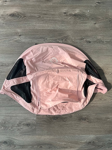 Bugaboo buffalo breezy sun canopy soft pink -vaunukuomu