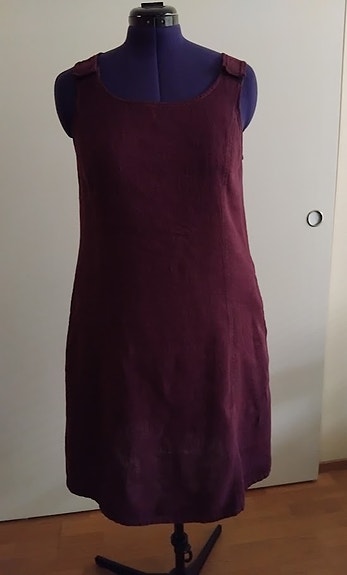 Violetti pellavamekko M