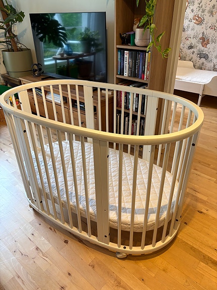 *varattu* Stokke mini + Sleepi (+ varaosia ja varapatja)