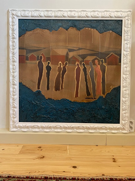 Juhani Palmu taulu 95x95 cm