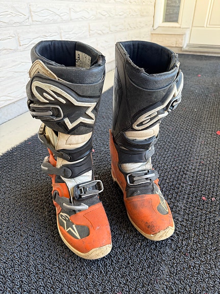 Alpinestars KTM motocross-saappaat koko 40,5 oranssi-musta