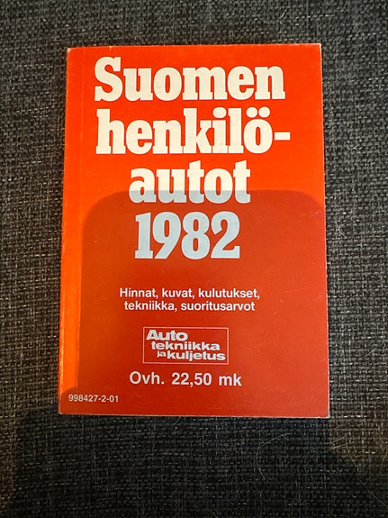 Suomen henkilöautot 1982 -kirja
