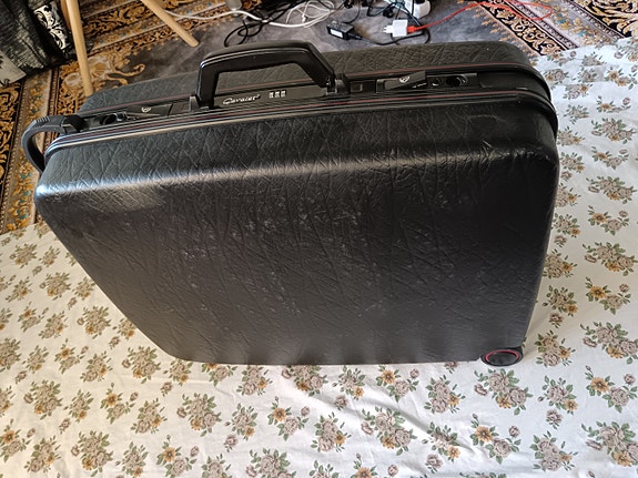 Samsonite kova matkalaukku muovia musta unisex