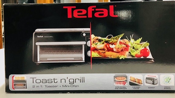 Tefal Toast n' Grill (2 in 1 mini grilli ja leivän paahdin ) - Uusi
