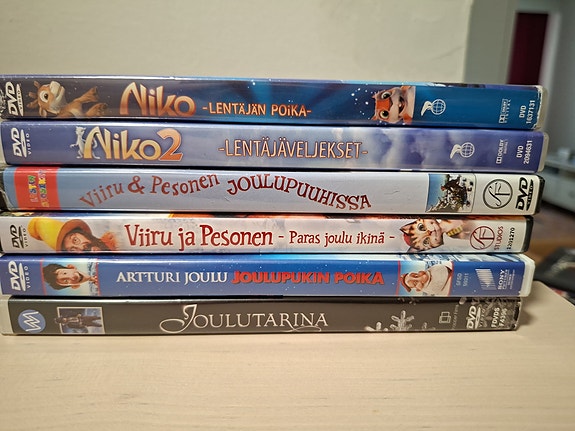 Lasten jouluelokuvat DVD-paketti