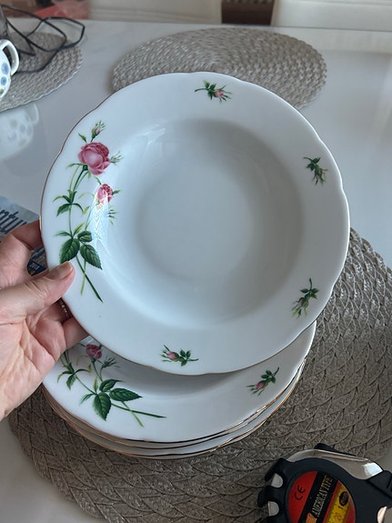 Christineholm porcelaine syvät lautaset 5kpl