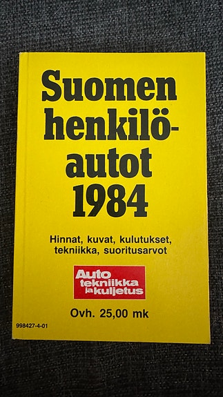 Suomen henkilöautot 1984 -kirja