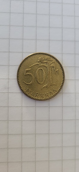 50 markkaa kolikko 1961