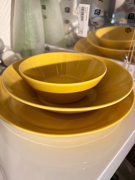 Iittala Teema keltainen hunaja lautas- ja kulhosetti