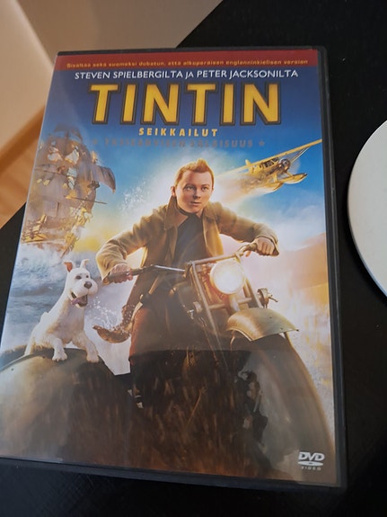 Tintin seikkailut elokuva DVD