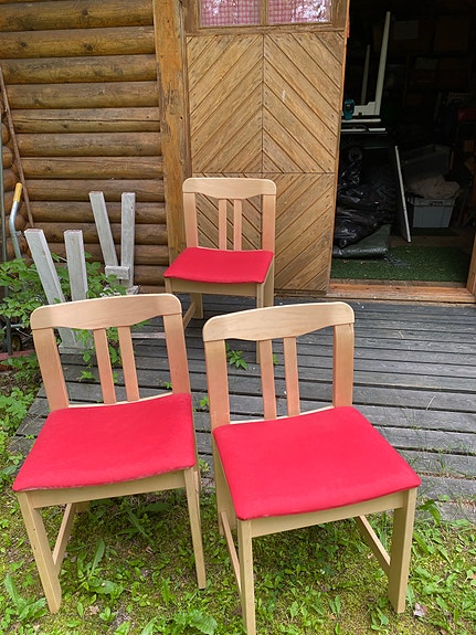3 kpl 80-luvun vintage sotka tuolit