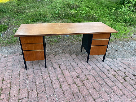 Vintage työpöytä kirjoituspöytä Asko 1960-luku 1970-luku
