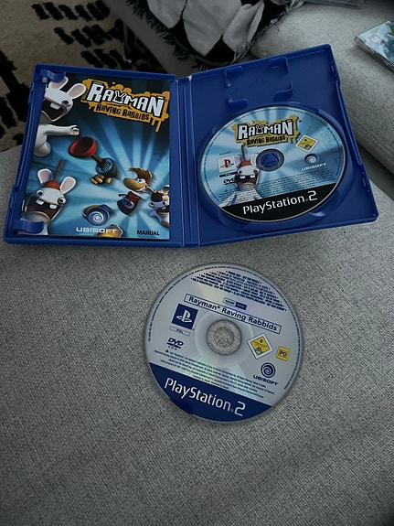 Rayman Raving Rabbids PS2-peli MUKAAN PROMO/NFR LEVY